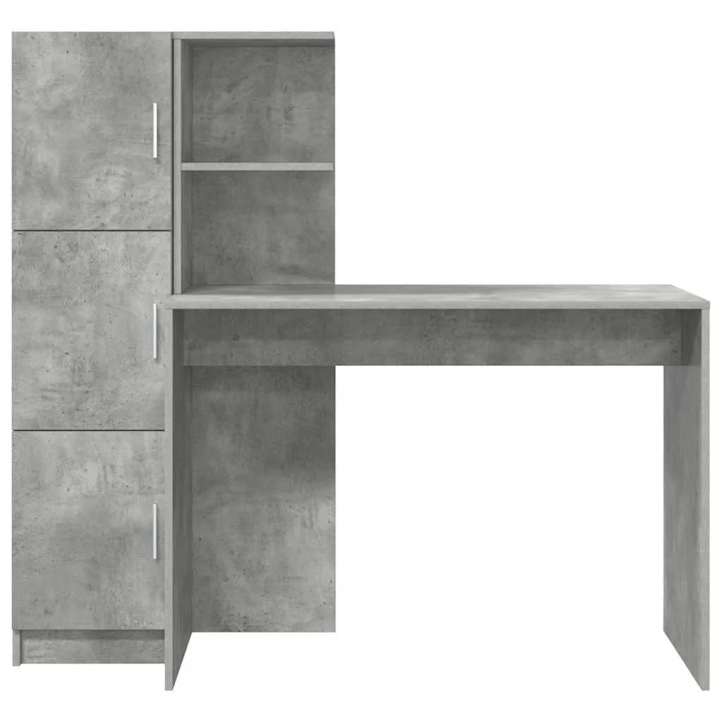 Miza Betonsko siva 133,5 x 50 x 124 cm 2 kos - slika 8