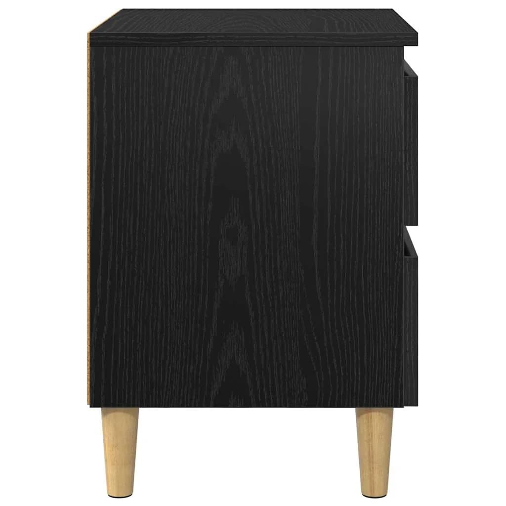 Posteljna omarica Črna Orehovina 40 x 35 x 50 cm Inženirski les - slika 7