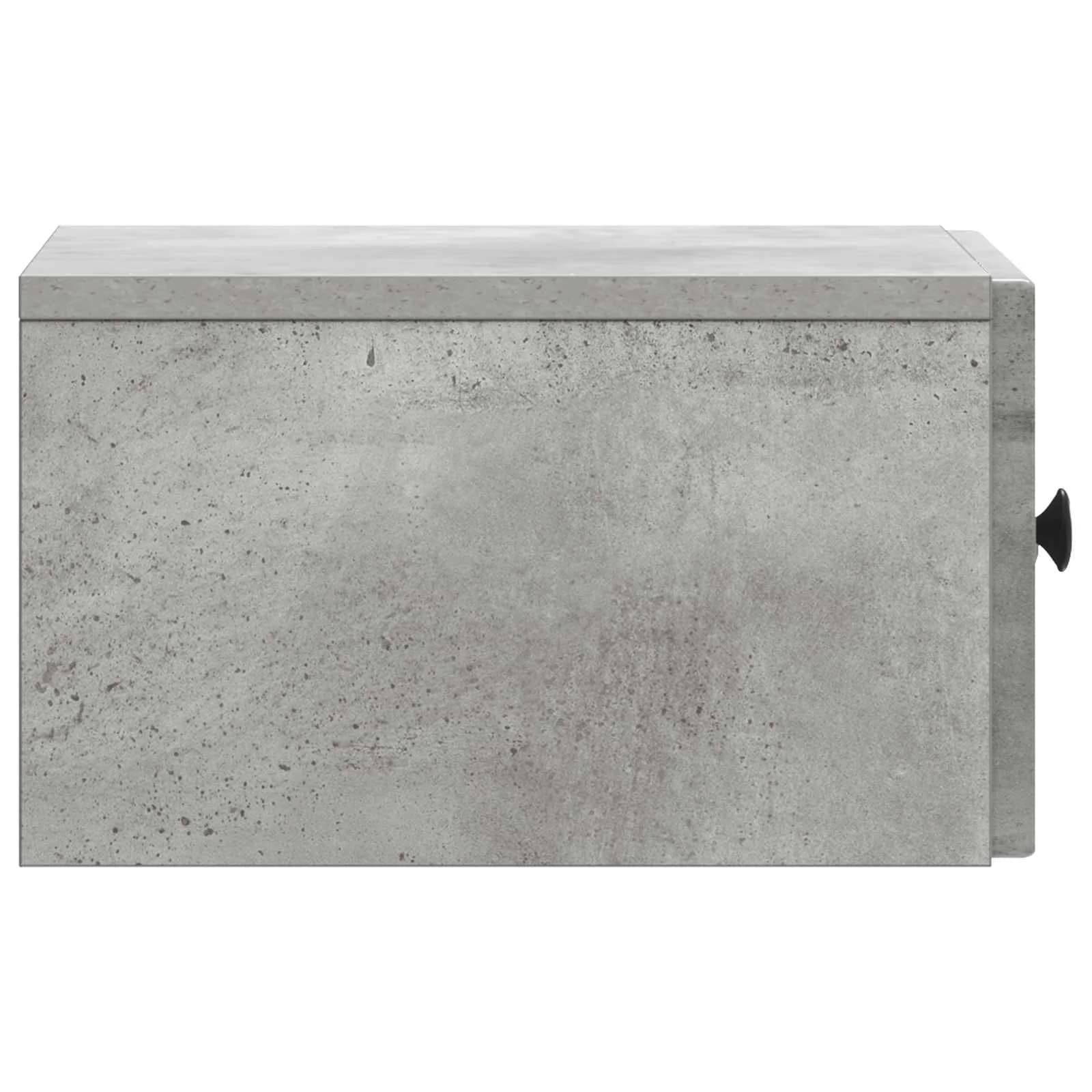 Stenski nočni omarici Betonsko siva 33 x 34,5 x 20 cm - slika 6