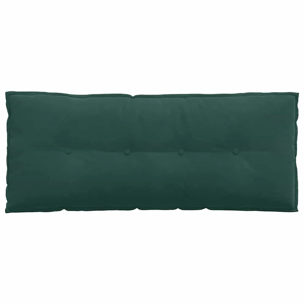 Poglavni vzglavnik Temno zelena 120 x 50 cm Žametna tkanina - slika 6