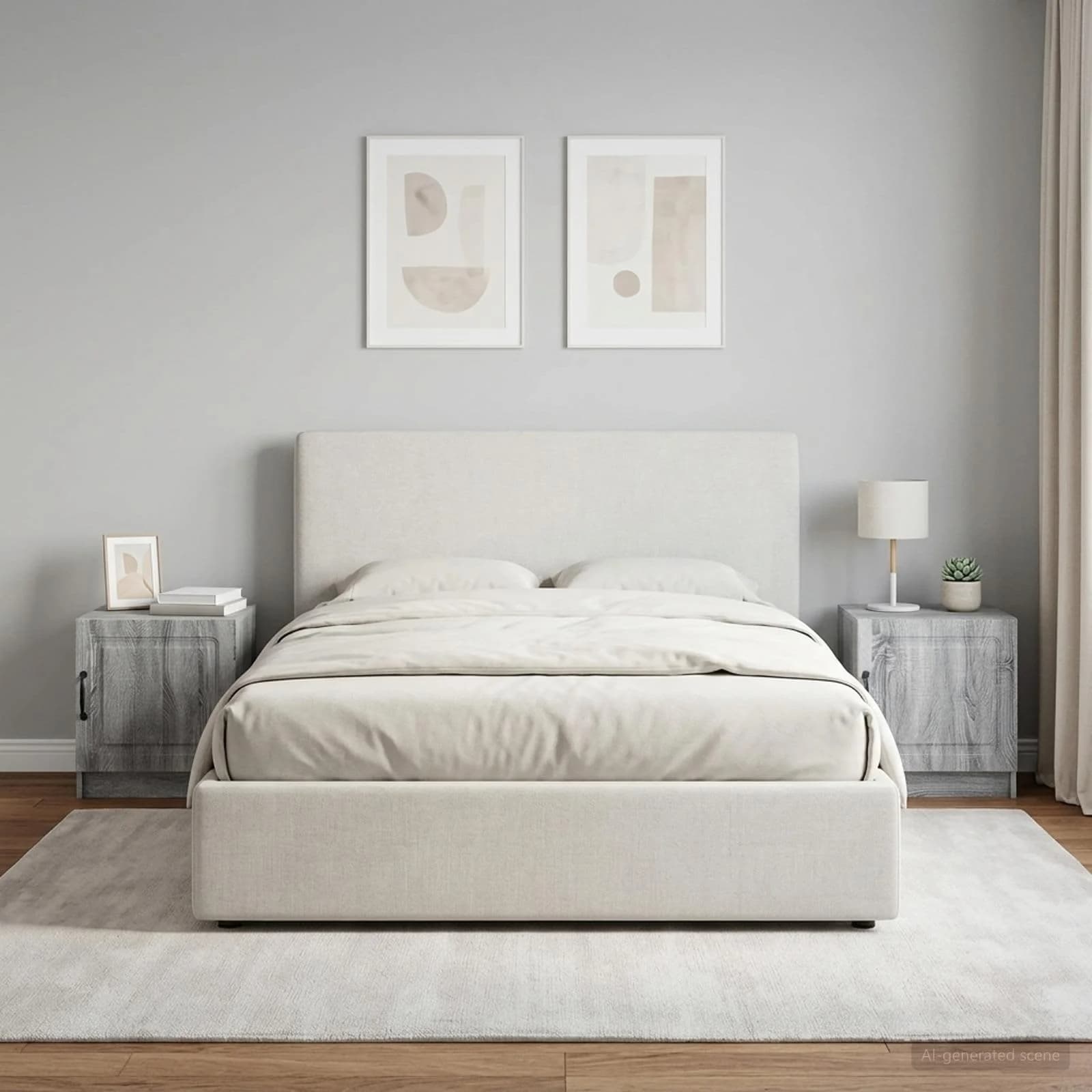 Nočna omarica 2 kos Siva Sonoma 43 x 34,5 x 47 cm - slika 4
