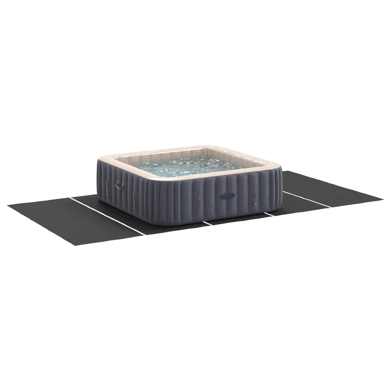Podloga za bazen Črna 550 x 280 x 0,1 cm Netrdno blago - slika 3