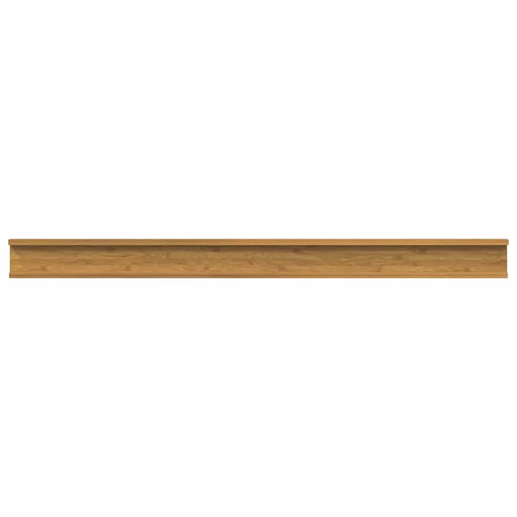 Stenska polica Montaža za steno 4 kos Bež 115 x 9 x 3 cm - slika 10