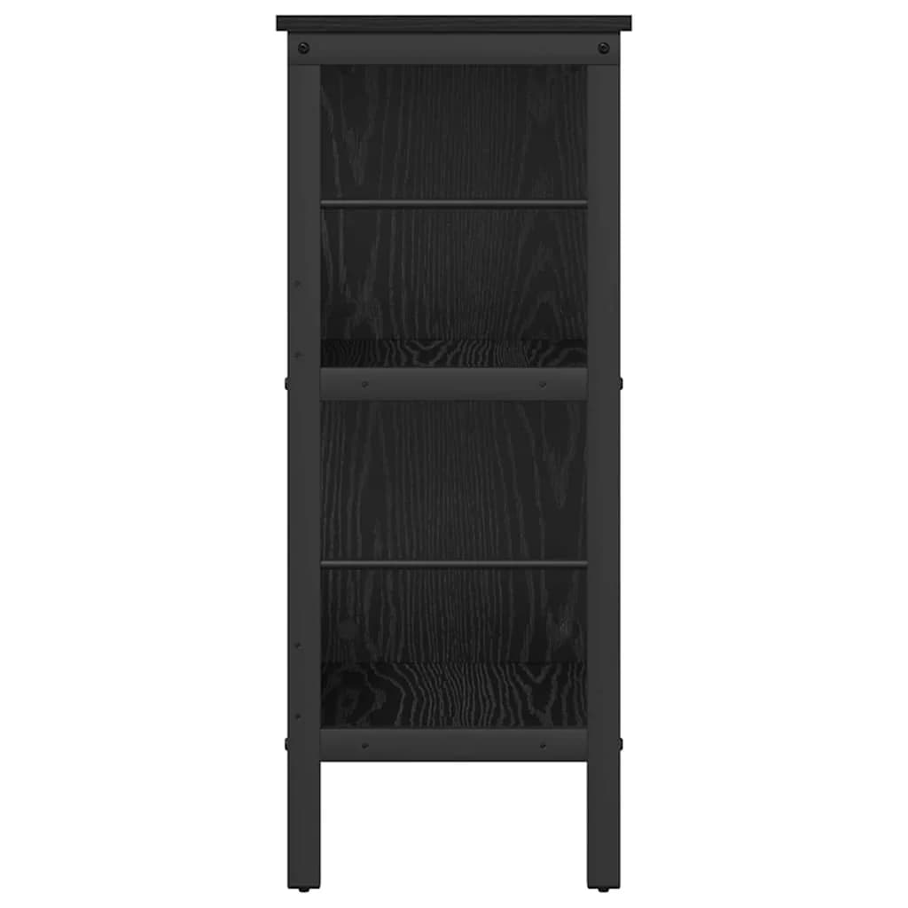 Knjižna polica 4 nivojev 82 x 32 x 79 cm Inženirski les - slika 6