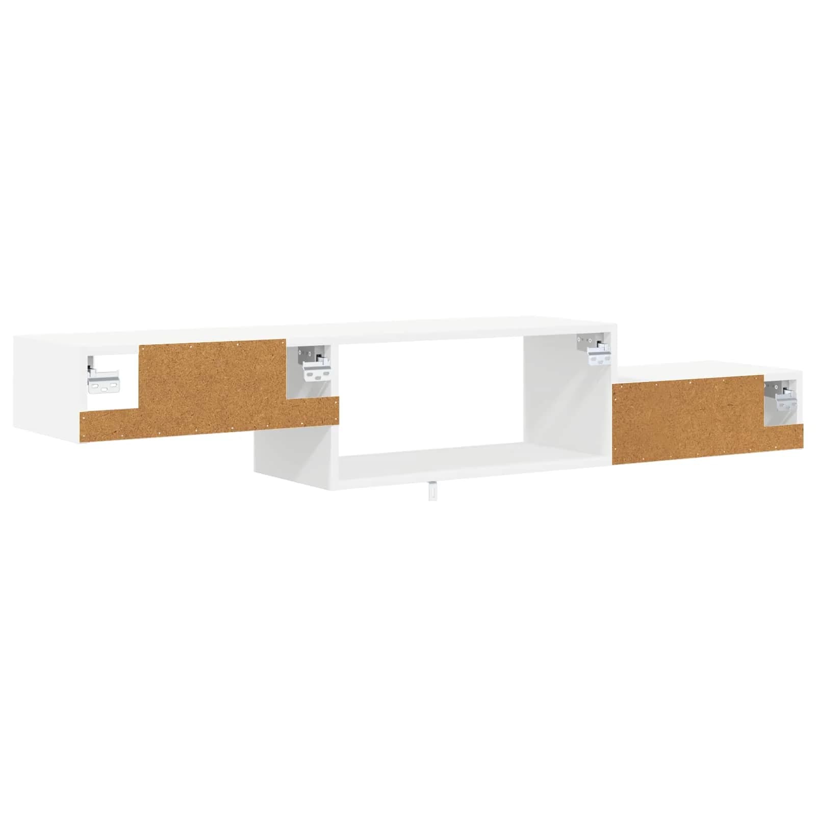 Stenska TV omarica Montaža za steno Bela 150 x 28 x 26 cm - slika 7