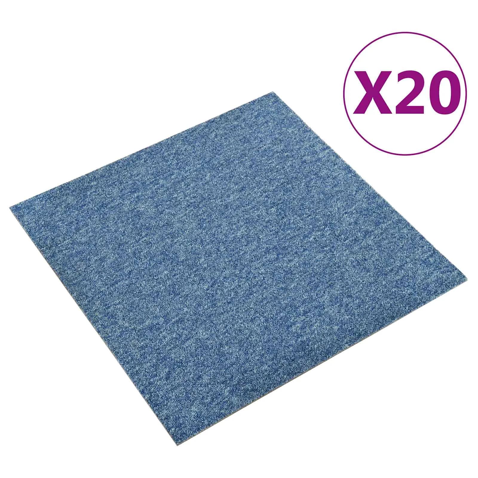 Preproga 20 kos Modra 50 x 50 cm 100% polipropilen - slika 2