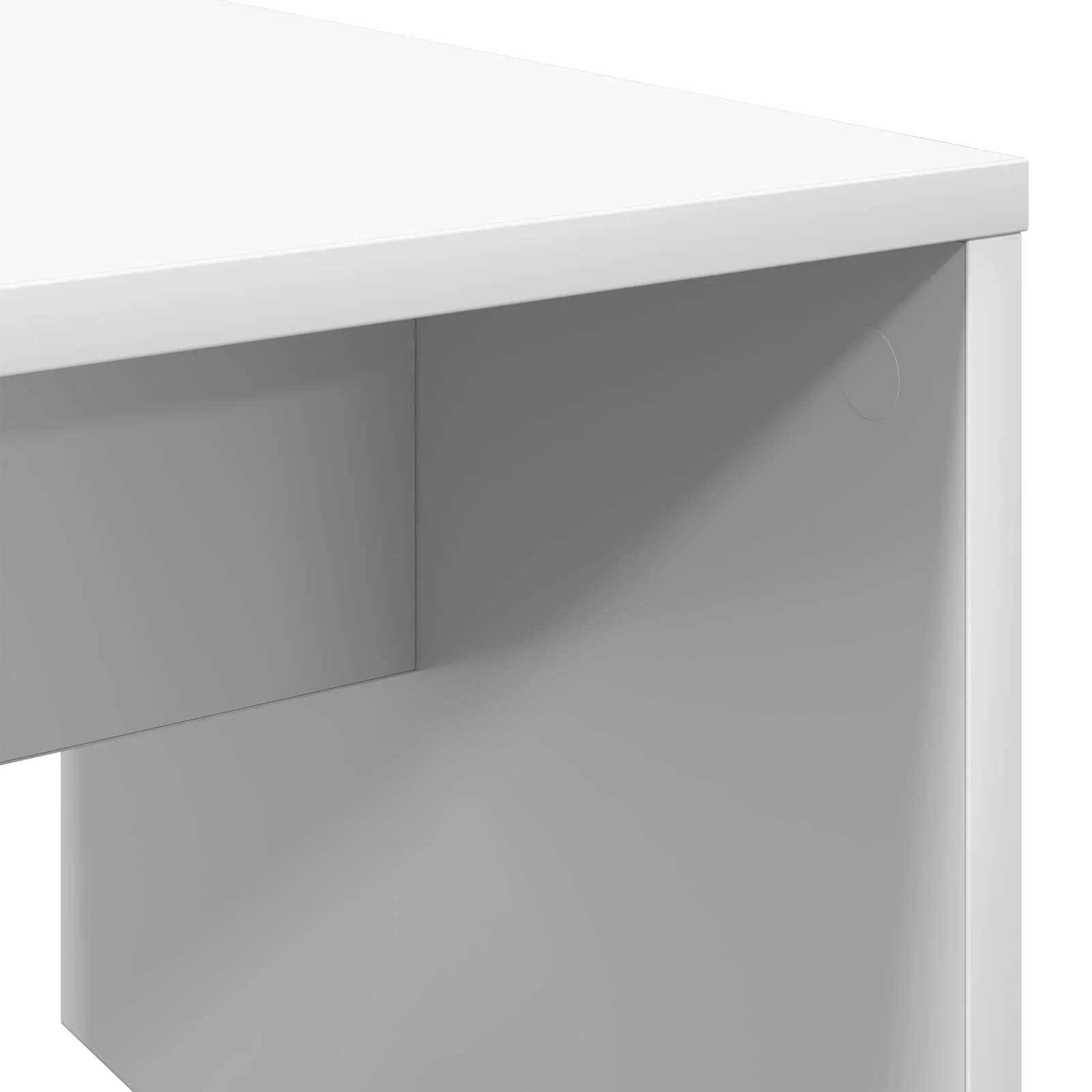 Klubska miza Bela 90 x 45 x 35 cm Inženirski les - slika 8