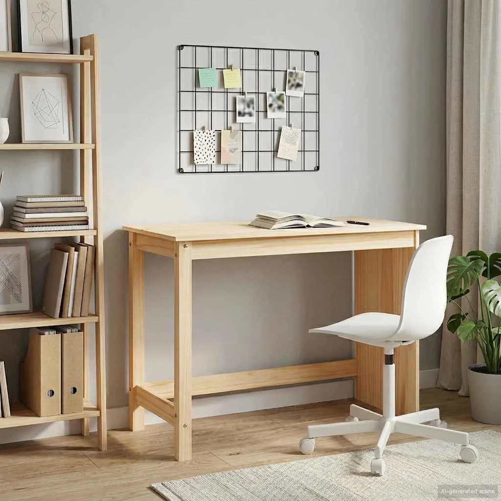 Miza Rjava 112 x 50 x 75 cm Masivno borovo les - slika 3