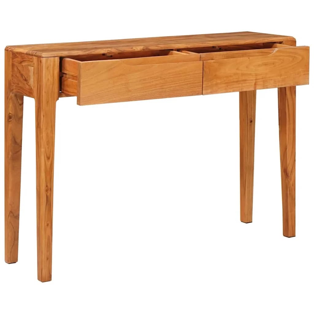 Konzolna miza Rjava 110 x 30 x 80 cm Masiven les akacije - slika 4