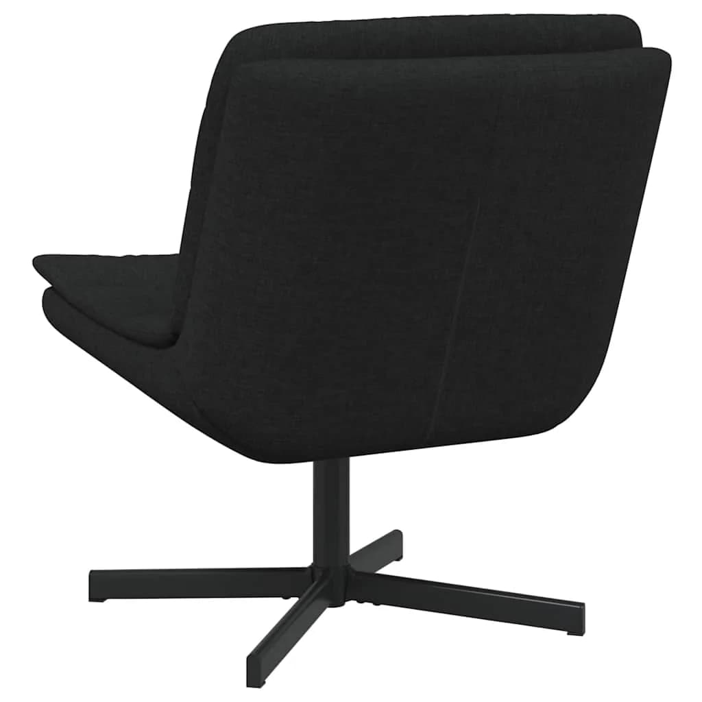Vrtljiv stol Črna 63 x 75 x 76 cm blago - slika 6