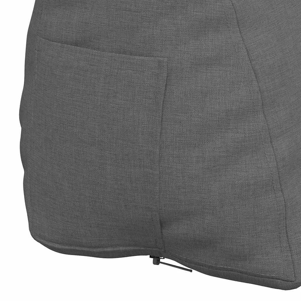 Poglavni vzglavnik Temno siva 60 x 20 x 50 cm blago - slika 9