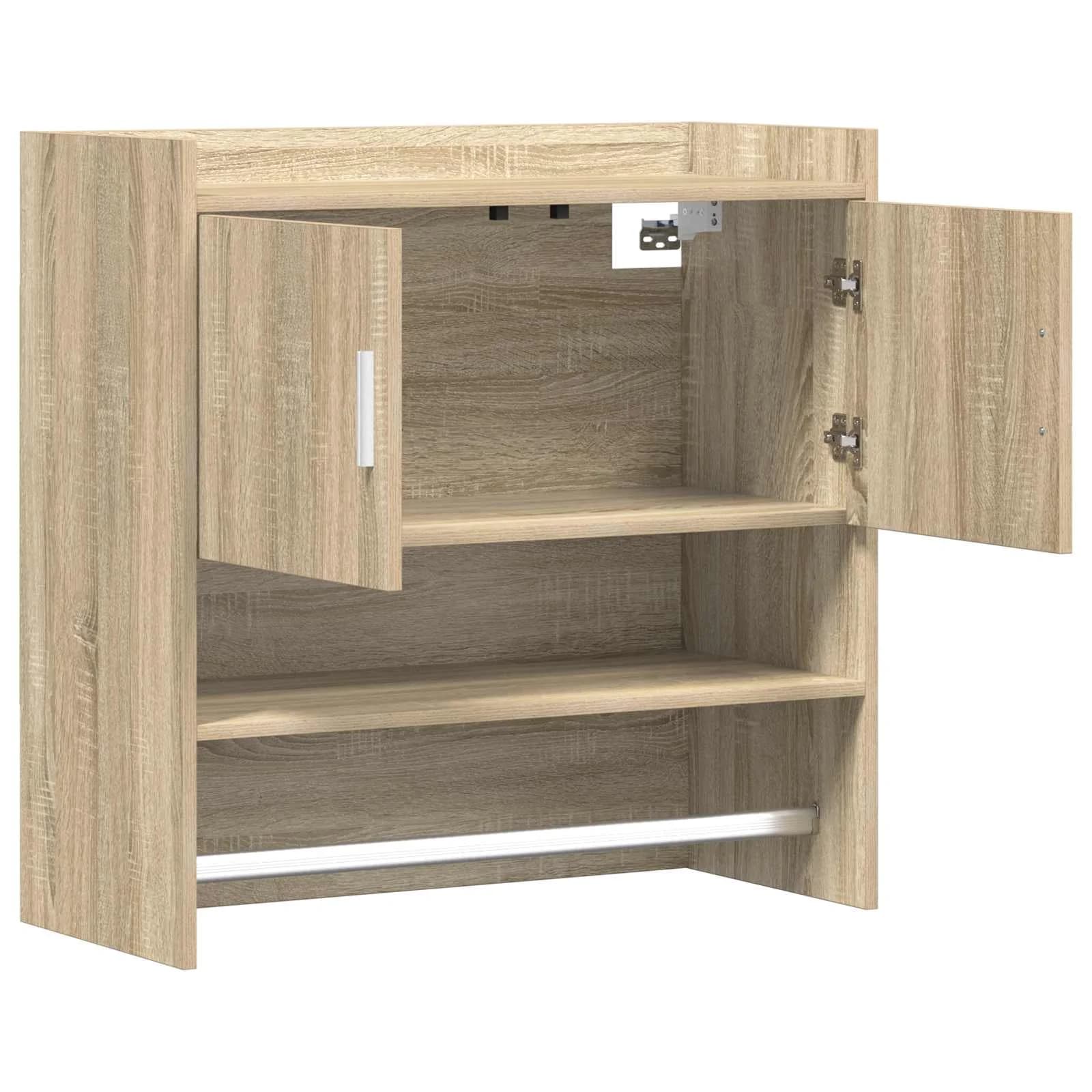 Stenska polica Montaža za steno Sonoma hrast 80 x 36 x 80 cm - slika 4
