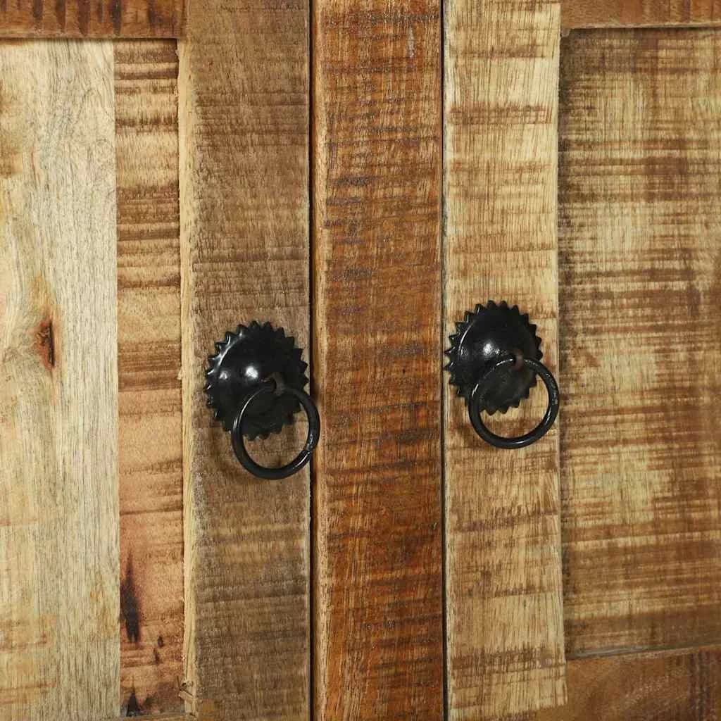 Klubska miza Rjava 80 x 54 x 45 cm Masiven les manga - slika 8