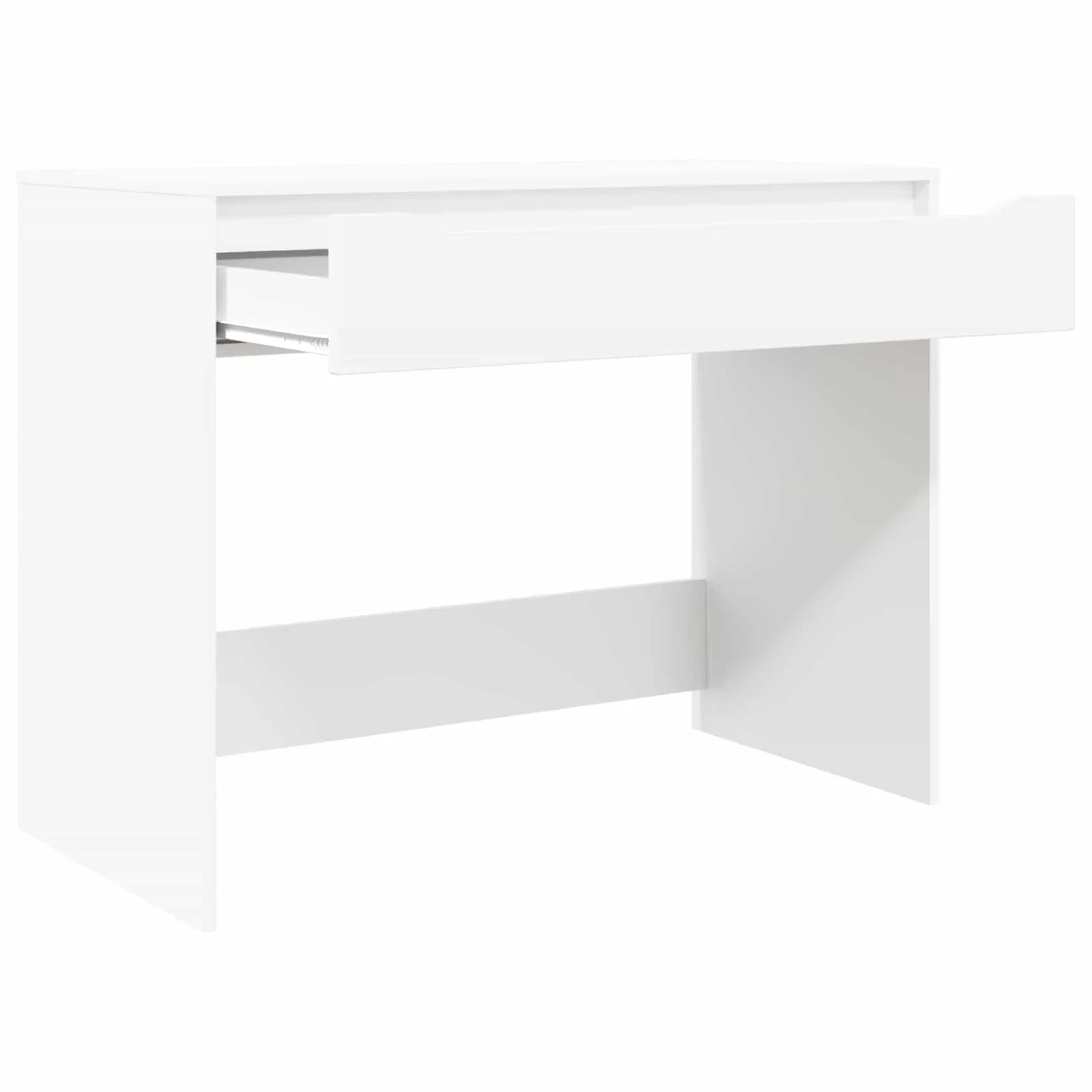 Miza s predalom Bela 100 x 50 x 78 cm Konstruirano leseno - slika 5