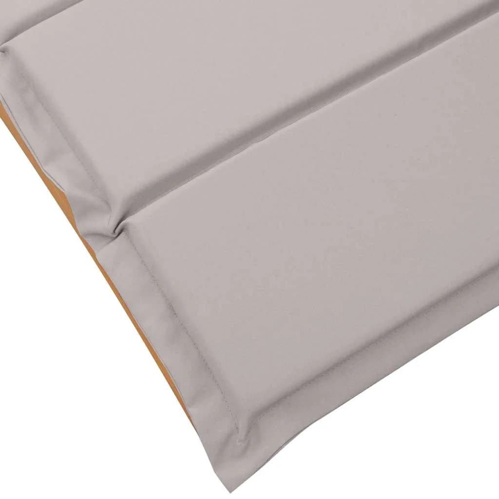 Ležalnik 2 kos Masiven les akacije Taupe - slika 9