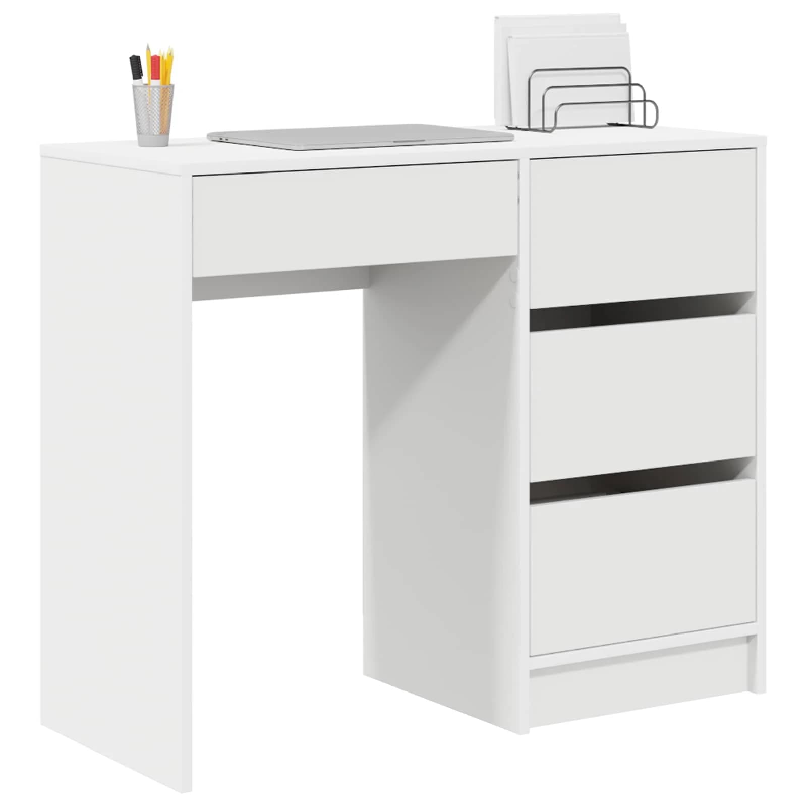 Miza Bela Inženirski les 90 x 37.5 x 75 cm - slika 3