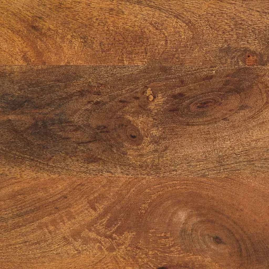 Klubska miza Medeno rjava 80 x 50 x 40 cm Masiven les manga - slika 10