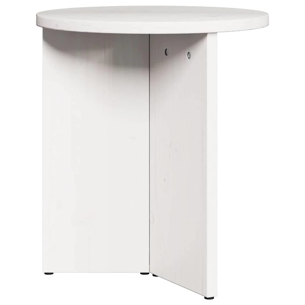 Klubska miza 2 kos Bela 49 x 49 x 28 cm Trden borov les - slika 5
