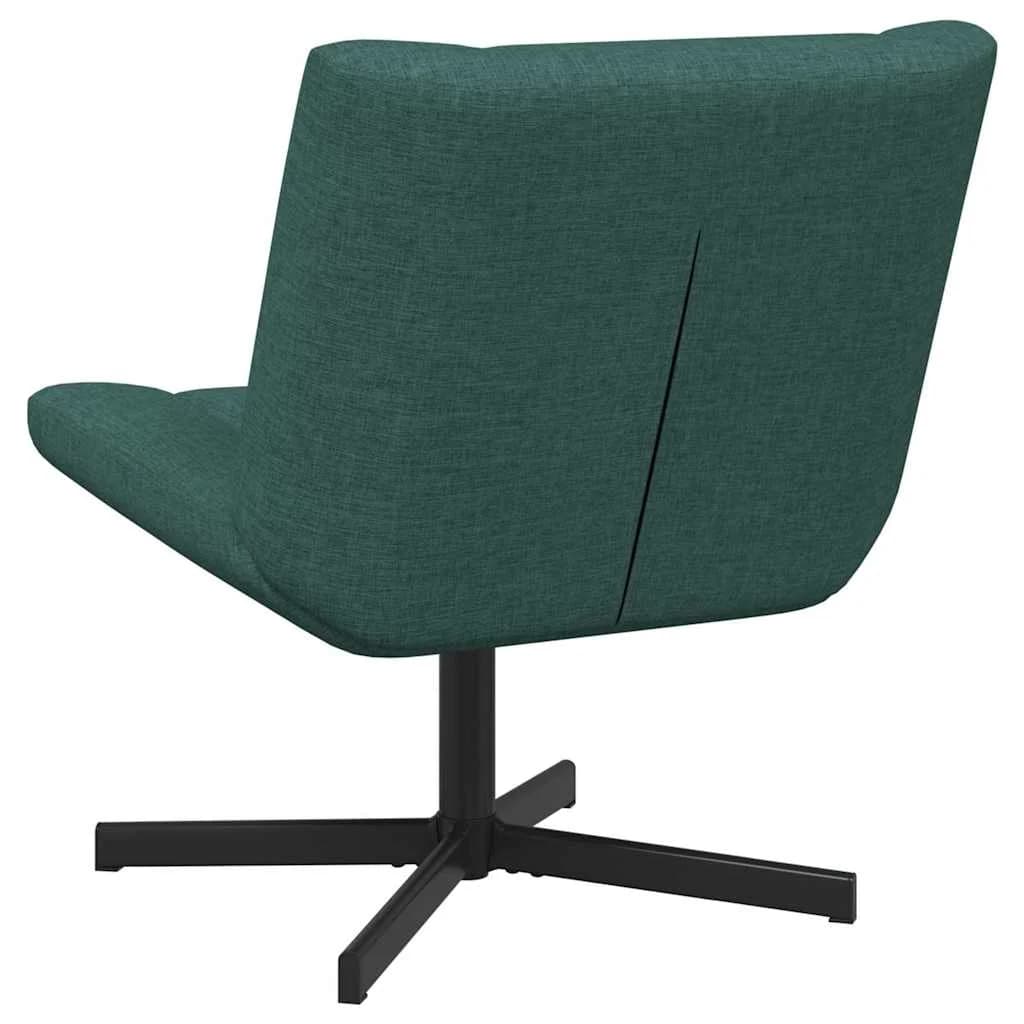 Vrtljiv stol Temno zelena 63 x 75 x 76 cm blago - slika 6