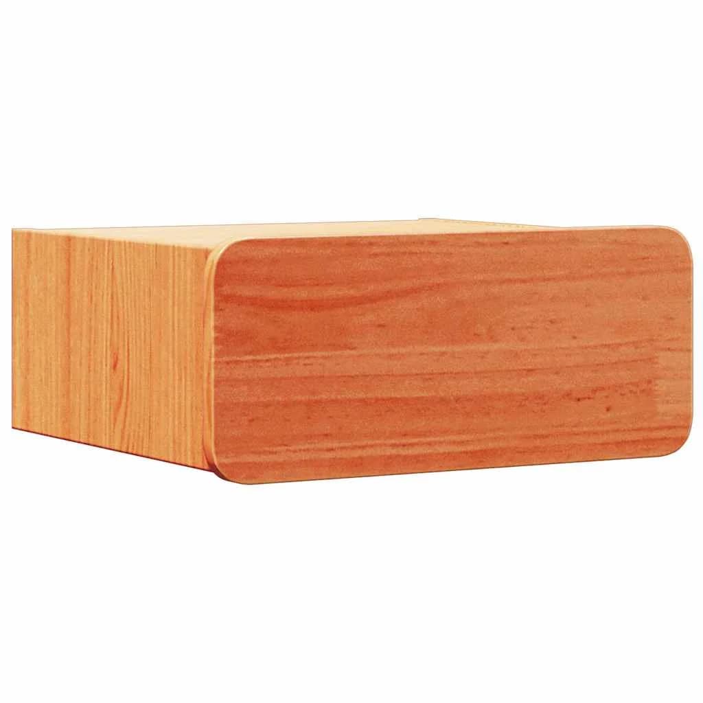 Nočna omarica Voskast rjav 39 x 34 x 16,5 cm Trdna borovina - slika 2