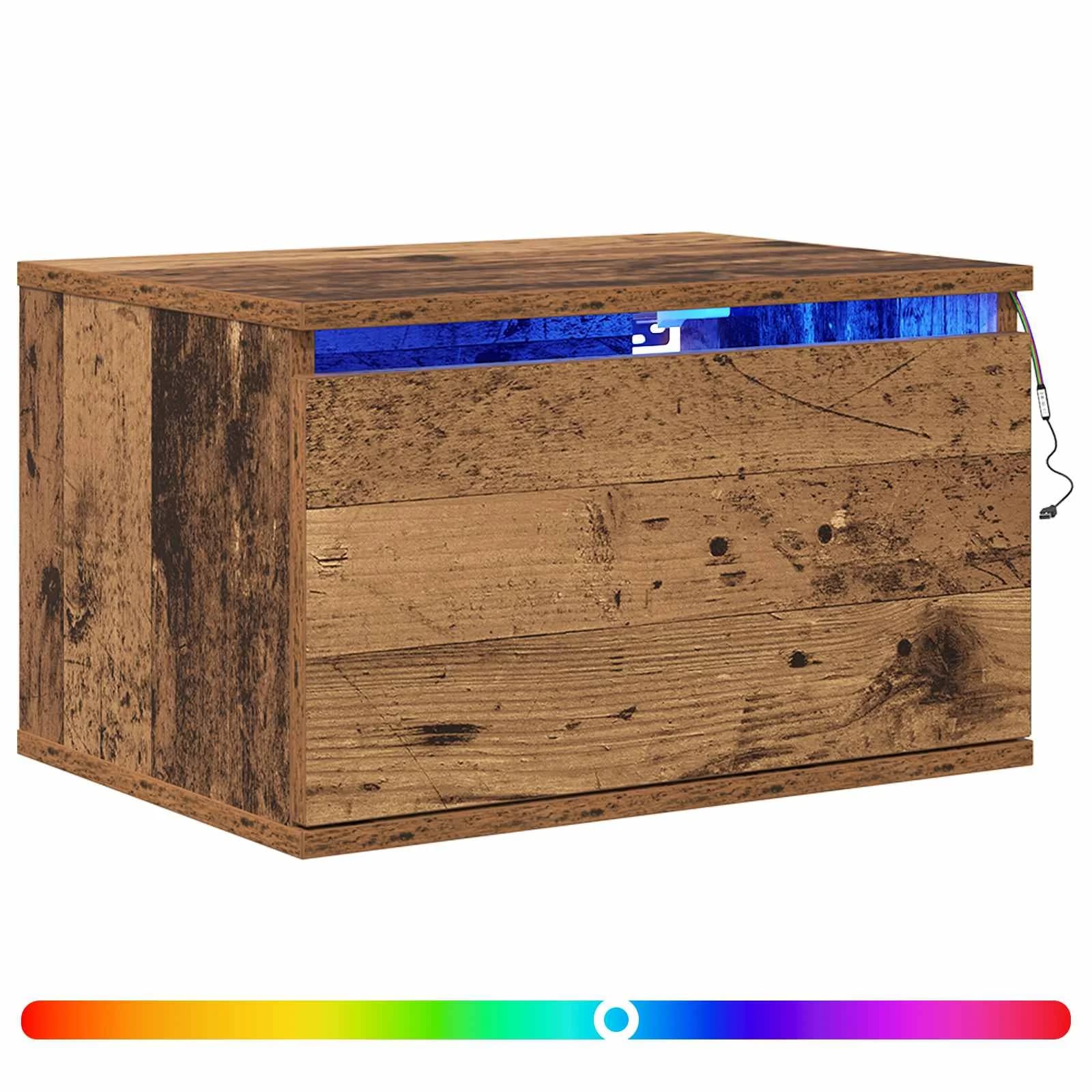 Stenska nočna omarica 2 kos Star les 50 x 36 x 30 cm - slika 2