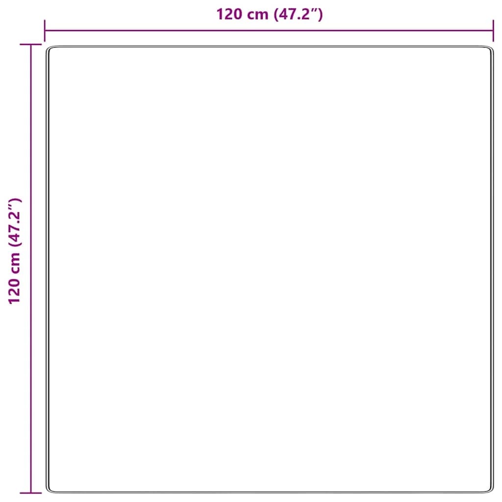 Antiskluzna Shaggy Preproga Temno siva 120 x 120 cm PP - slika 8