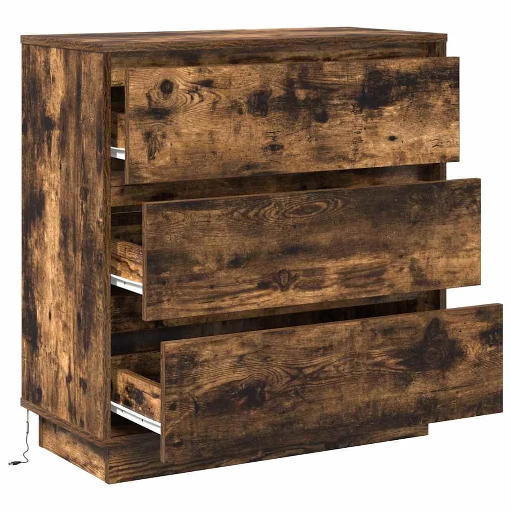 Nočna omarica Dimljeni oreh 71 x 34,5 x 75 cm Inženirski les - slika 7