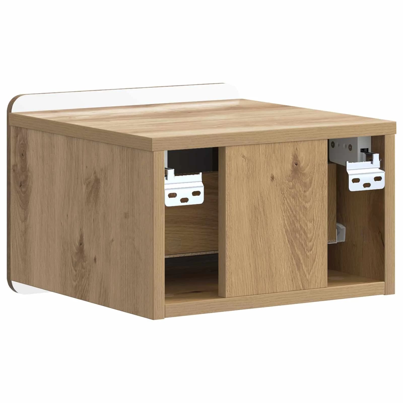 Stenski nočni omarici 2 kos Artisan hrast 33 x 34,5 x 24 cm - slika 9