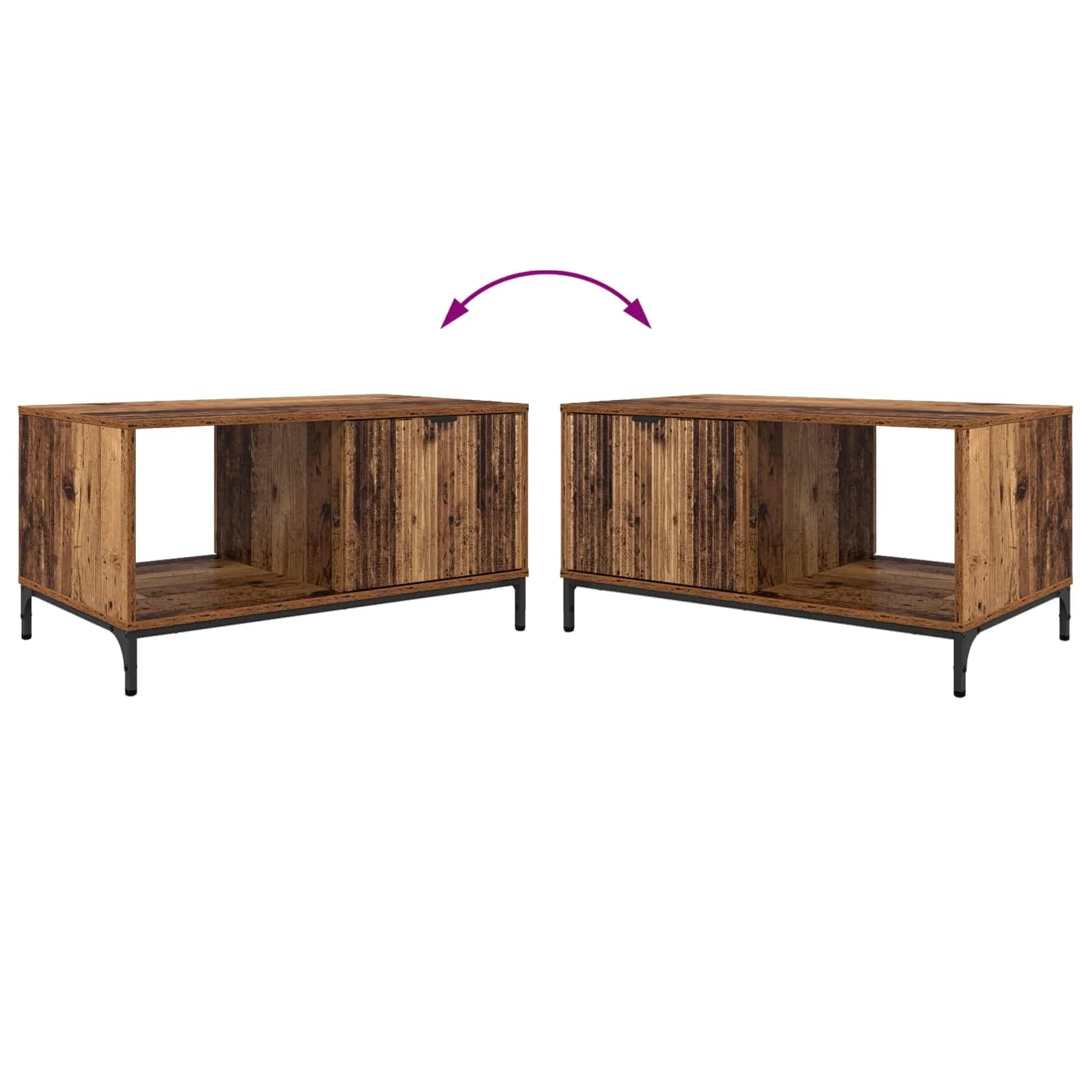 Klubska miza Star les 90 x 49 x 46 cm Inženirski les - slika 12