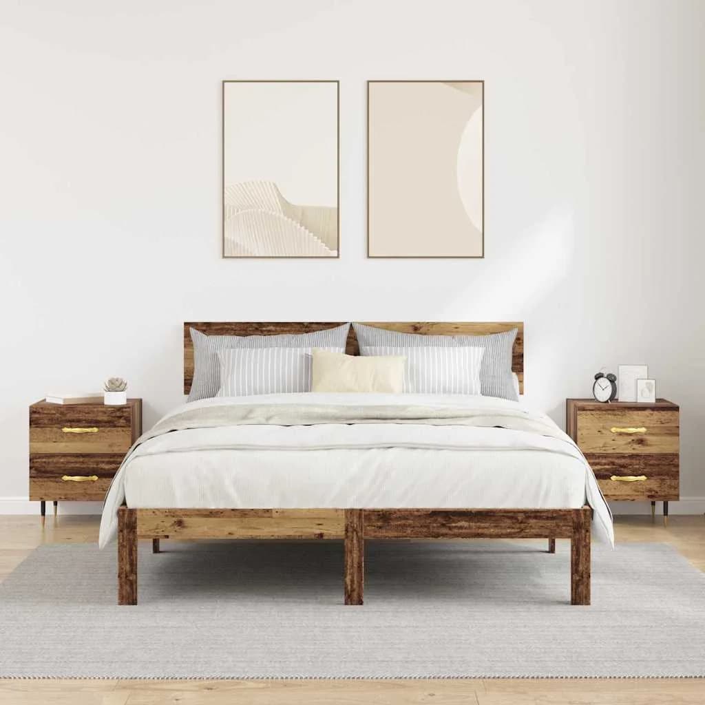 Nočna omarica 2 kos Star les 40 x 35 x 47,5 cm Inženirski les - slika 4