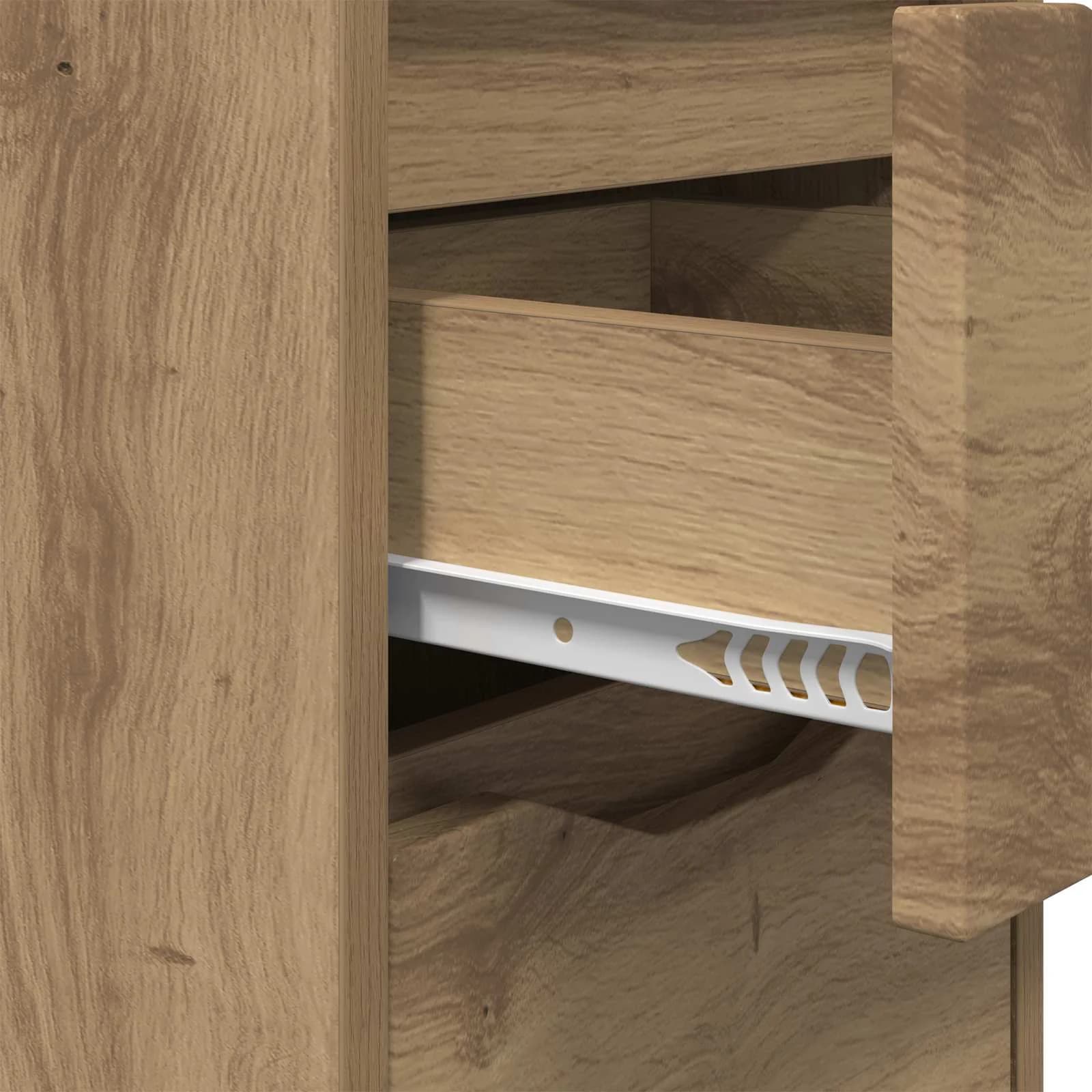 Posteljne mize 2 kos Umetni hrast 30,5 x 30 x 43 cm - slika 9