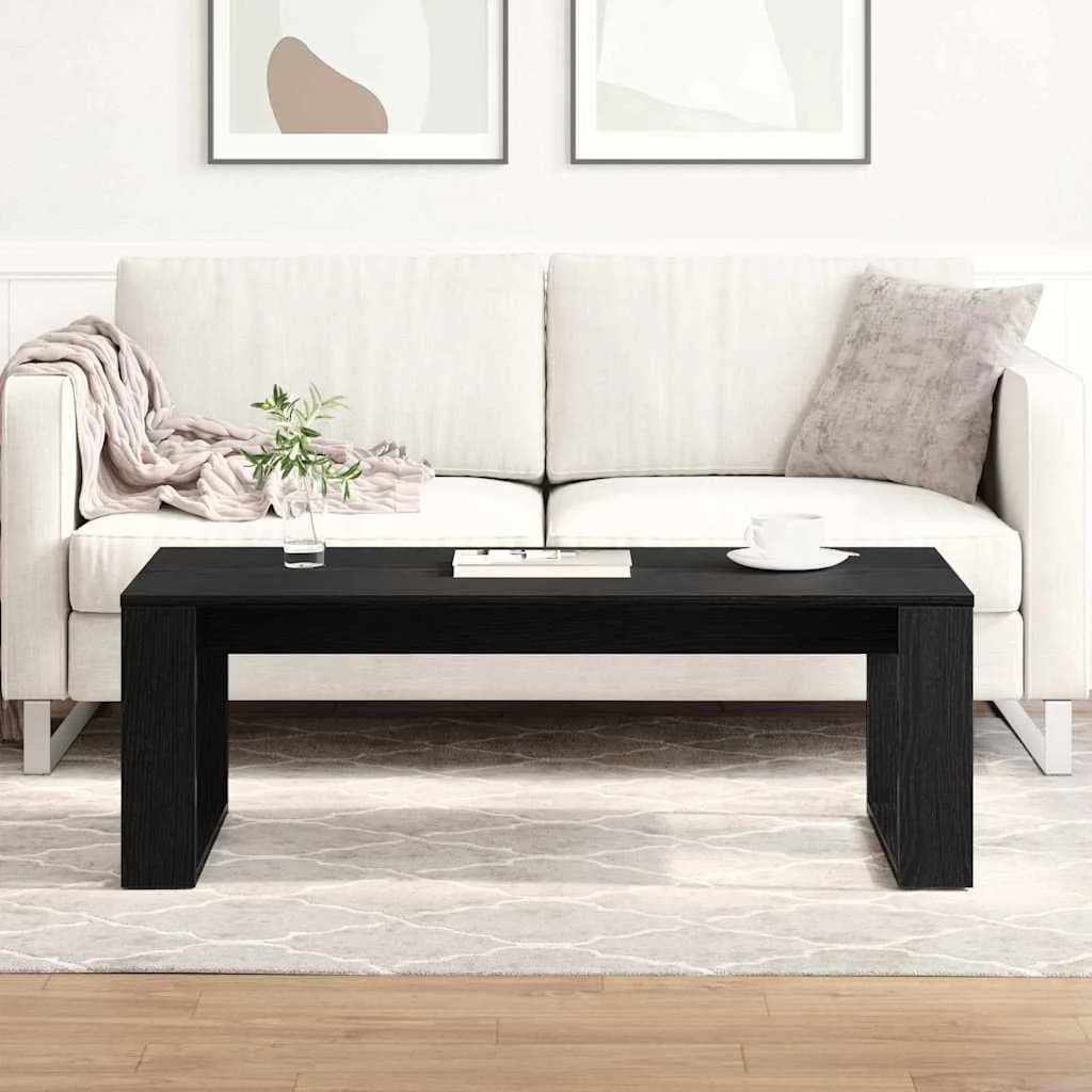 Klubska miza Črna Orehovina 102 x 50 x 35 cm Inženirski les - slika 4