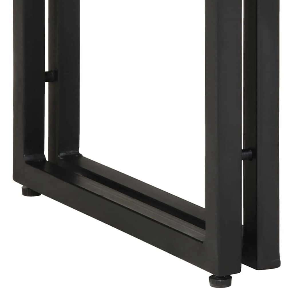 Konzolna miza Rjava 120 x 33 x 75 cm Masiven les akacije - slika 10
