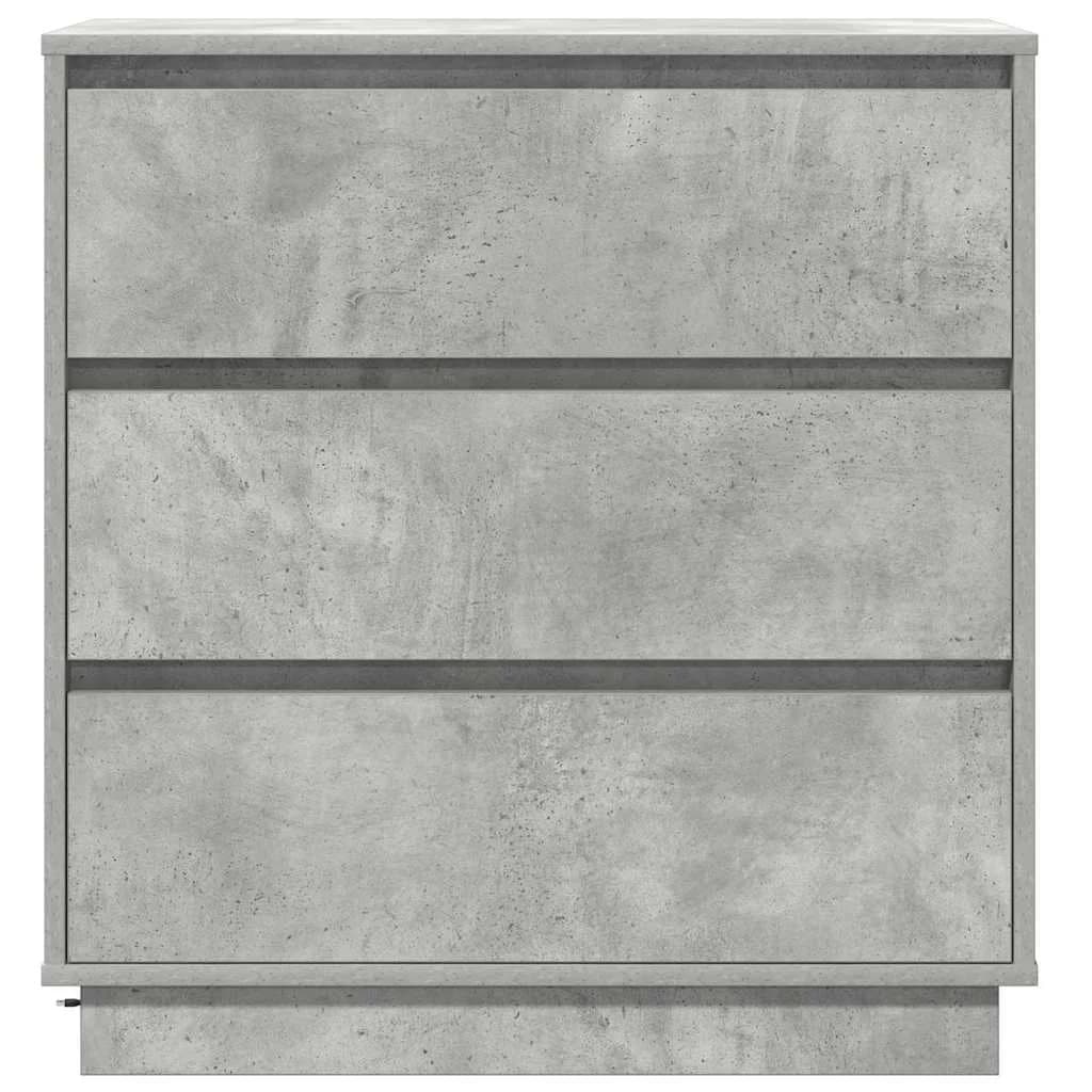 Nočna omarica Betonsko siva 71 x 34,5 x 75 cm Inženirski les - slika 8