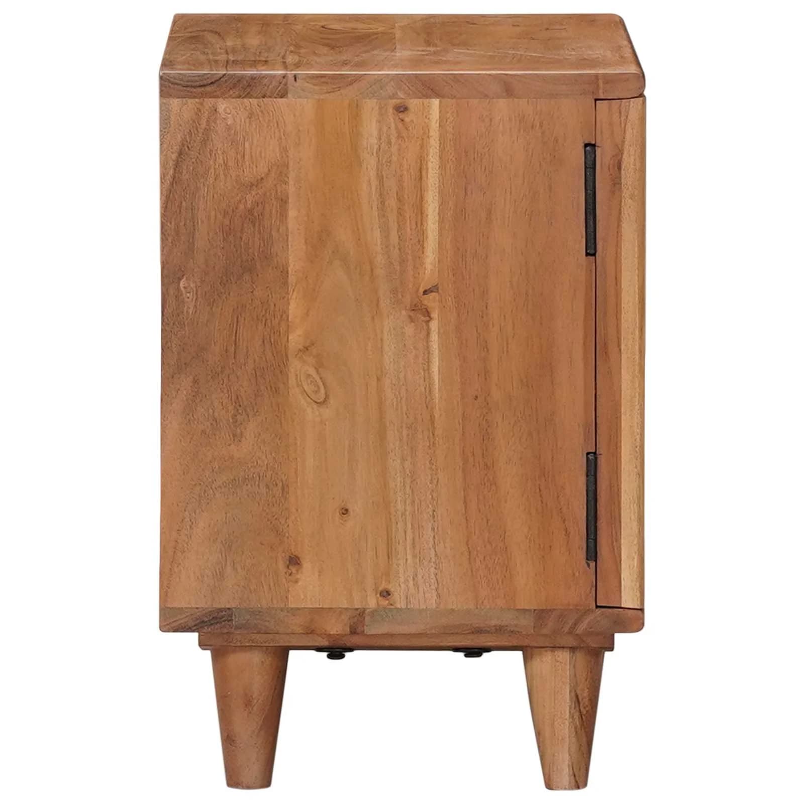 Ročno izdelana nočna omarica Teak rjava 40 x 30 x 45 cm - slika 6