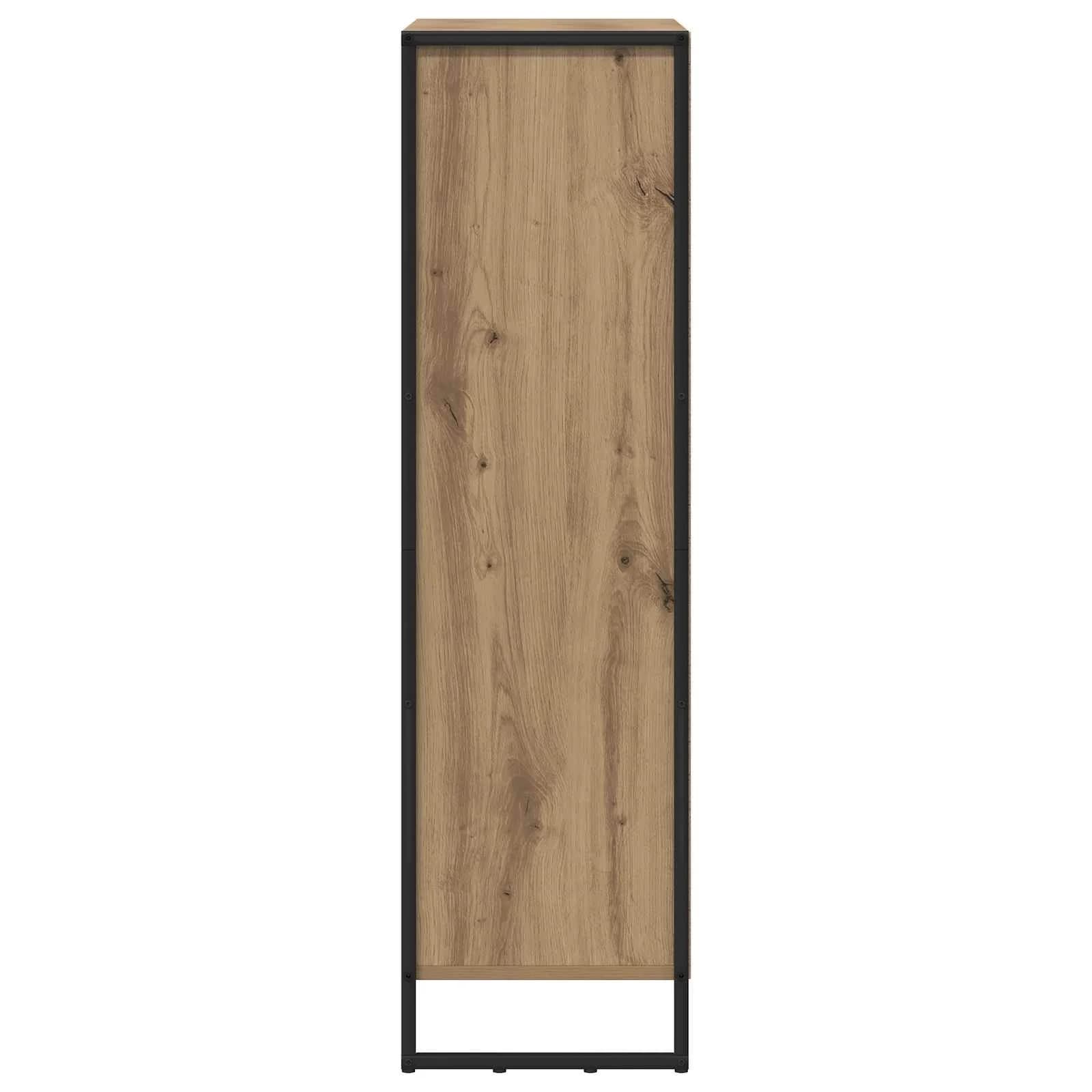 Knjigovni omar 99,5 x 30 x 108,5 cm Inženirski les Oreh - slika 6