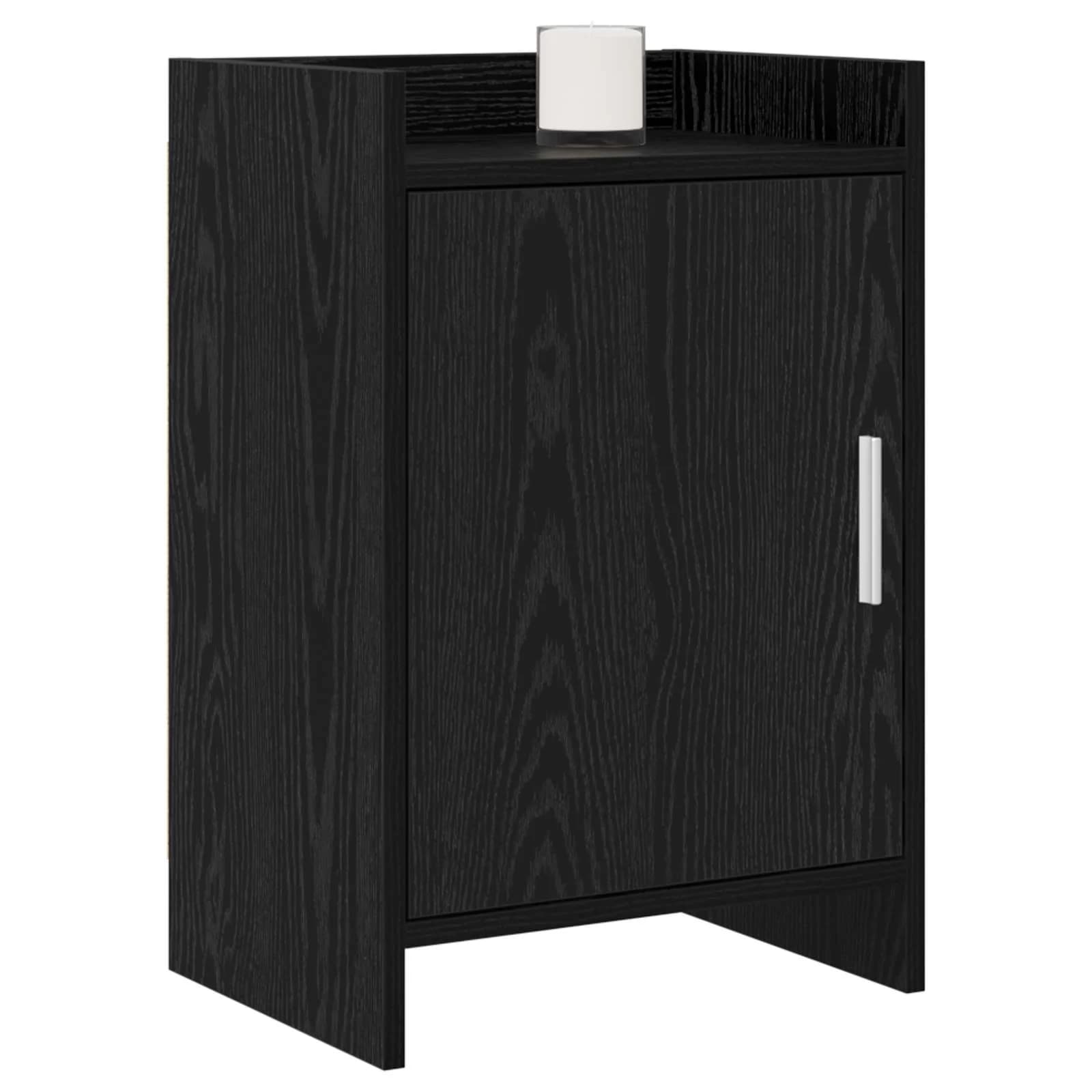 Posteljne mize 2 kos Črni hrast 40 x 30 x 60 cm Inženirski les - slika 2