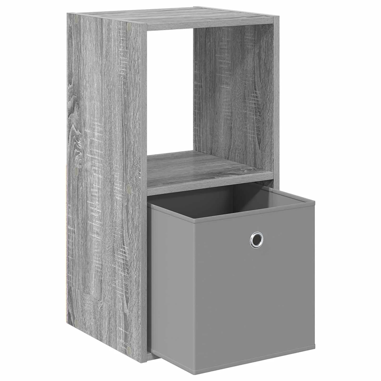 Nočna omarica Siva Sonoma 35 x 32 x 68,5 cm Inženirski les - slika 5