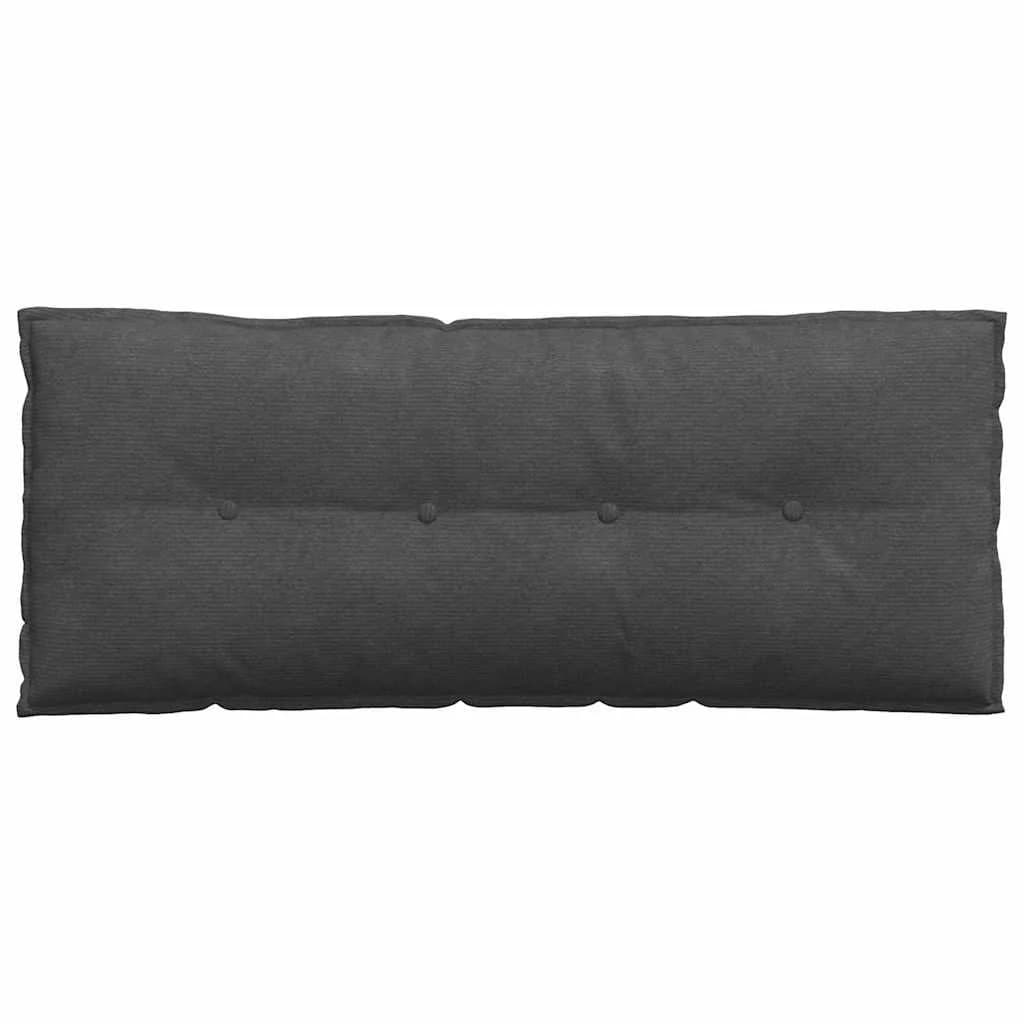 Poglavni vzglavnik Temno siva 120 x 50 cm Žametna tkanina - slika 6