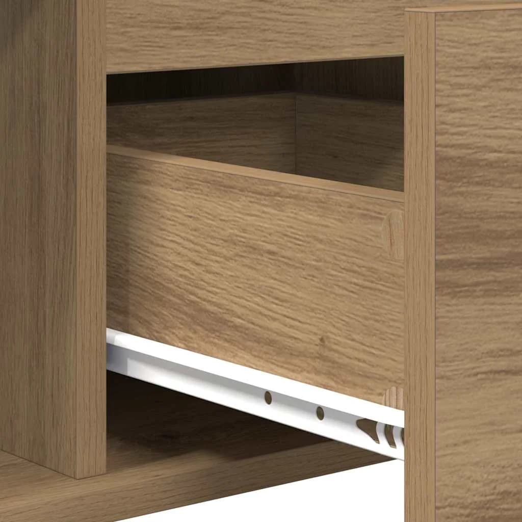 Klubska miza Umetni hrast 90 x 50 x 26.5 cm Inženirski les - slika 10