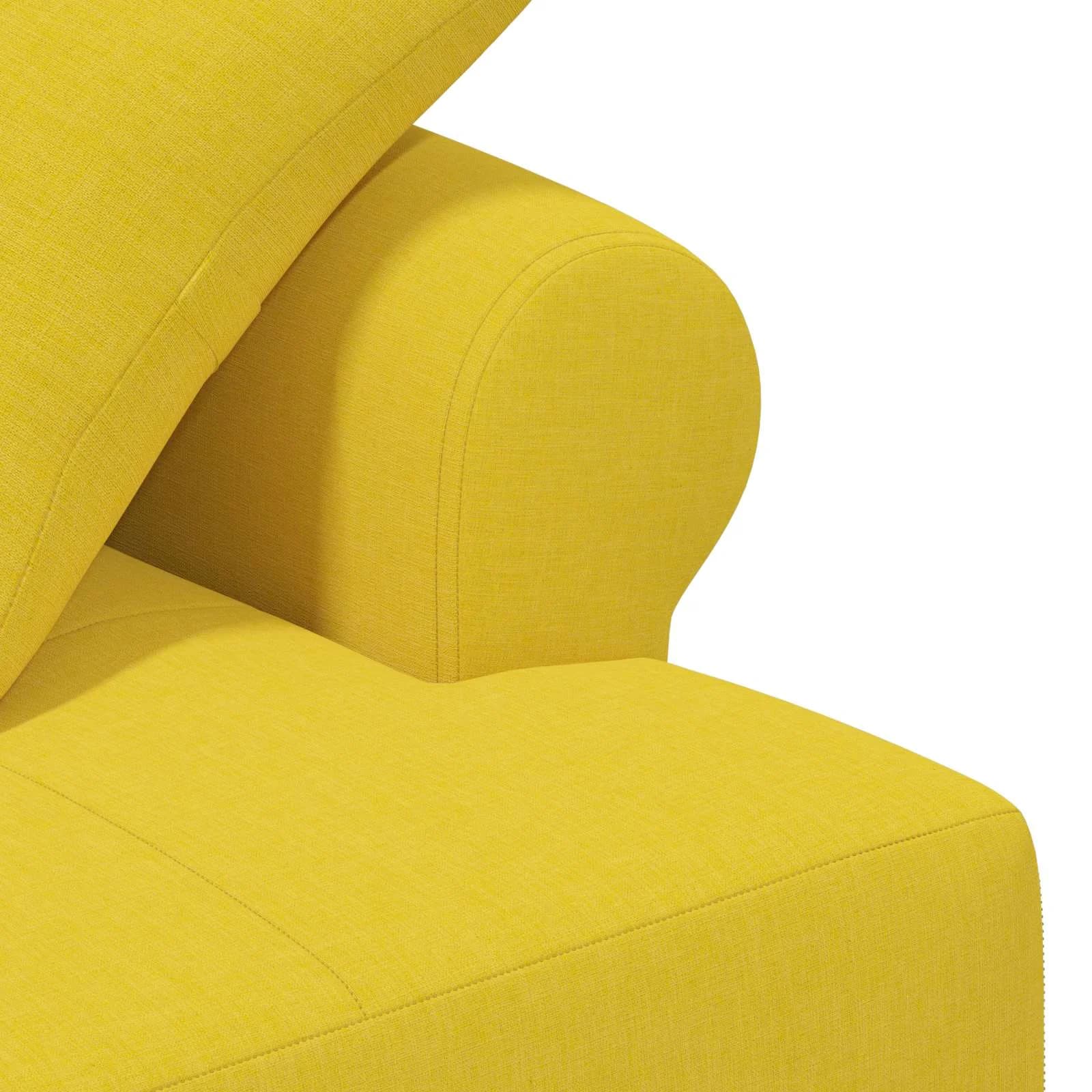 Dvojnica s gumbi Svetlo rumena 120 x 65 x 79 cm Blago - slika 6