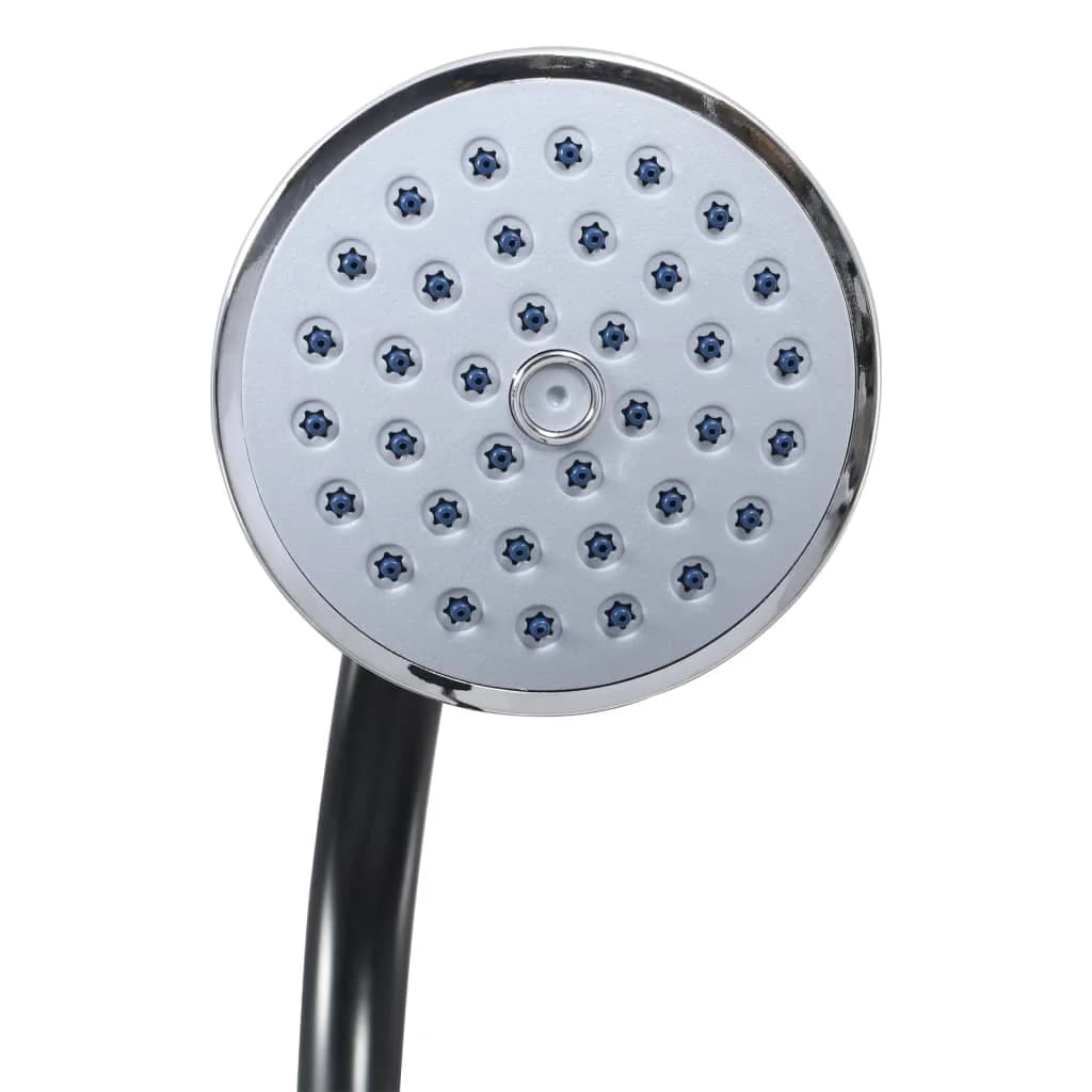 Vrtni solarni tuš črn 215 cm 8 L - slika 6