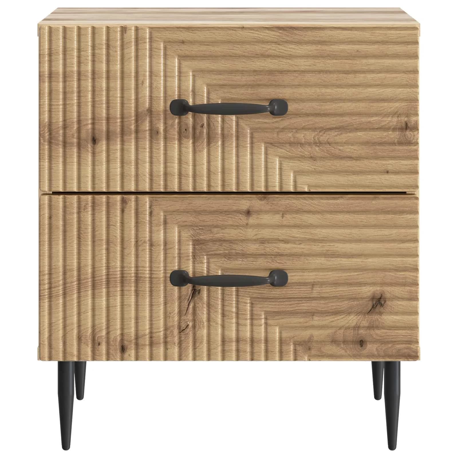 Nočna omarica Artisan hrast 43 x 34,5 x 47,5 cm Inženirski les - slika 5