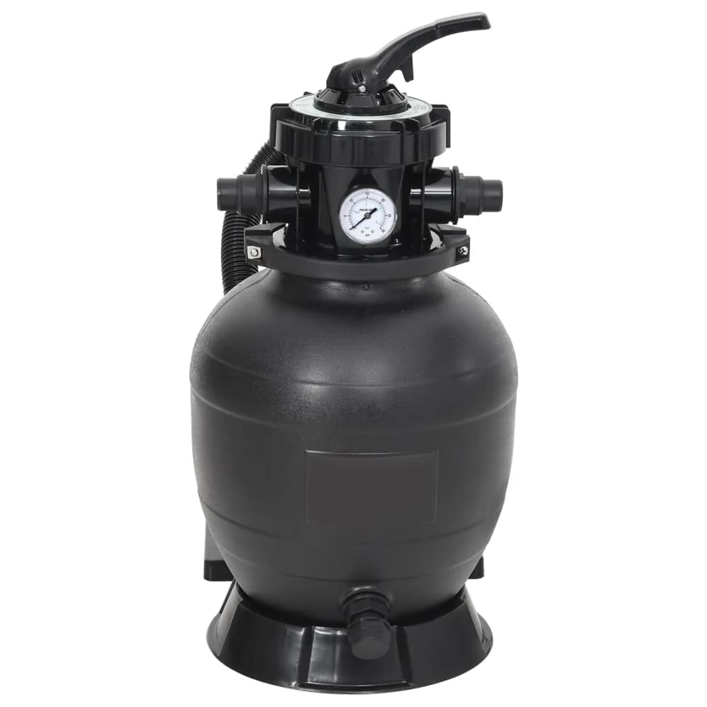 Peščeni filter za bazen s 6-smernim ventilom črn - slika 4
