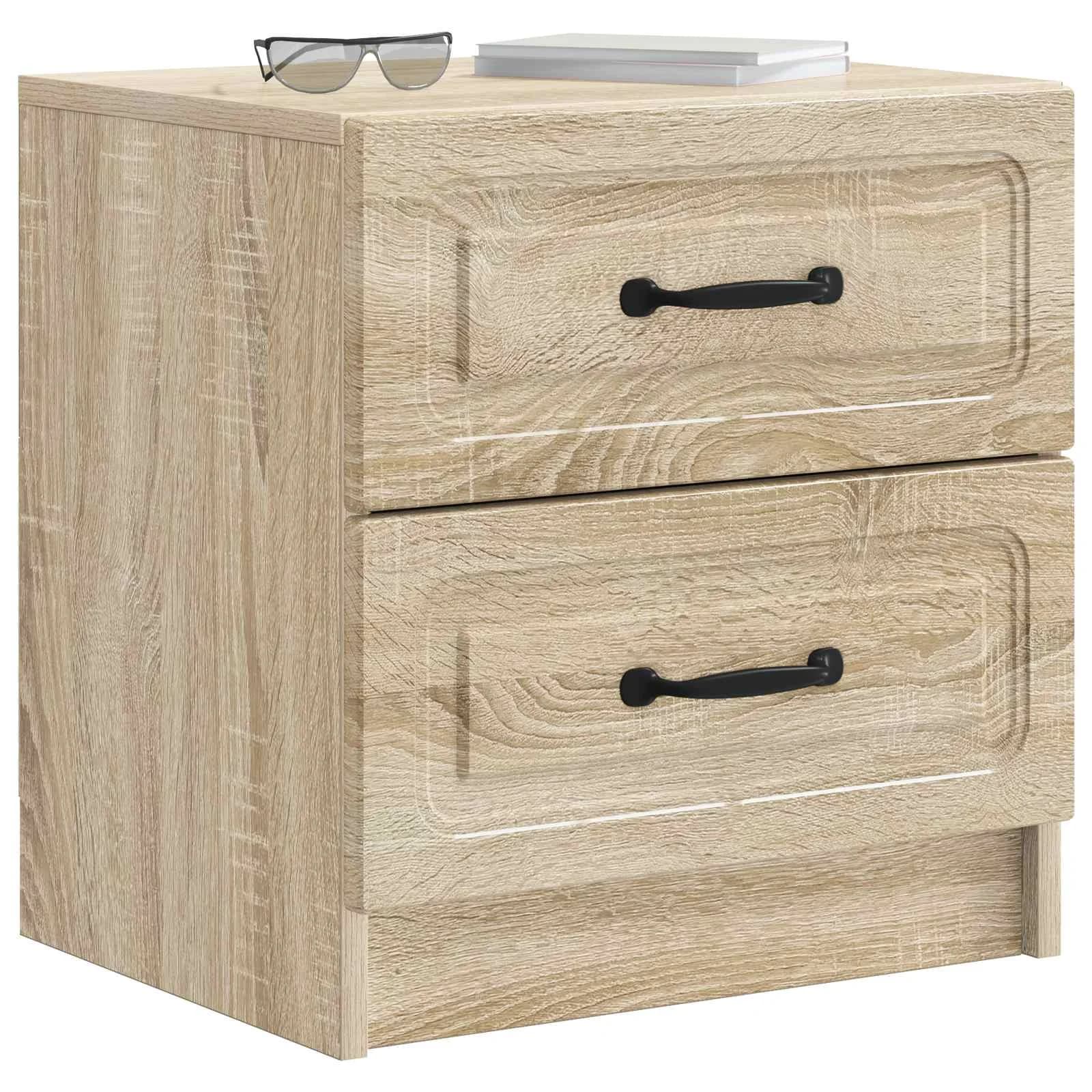 Nočna omarica 2 kos Sonoma hrast 43 x 34,5 x 44,5 cm - slika 3