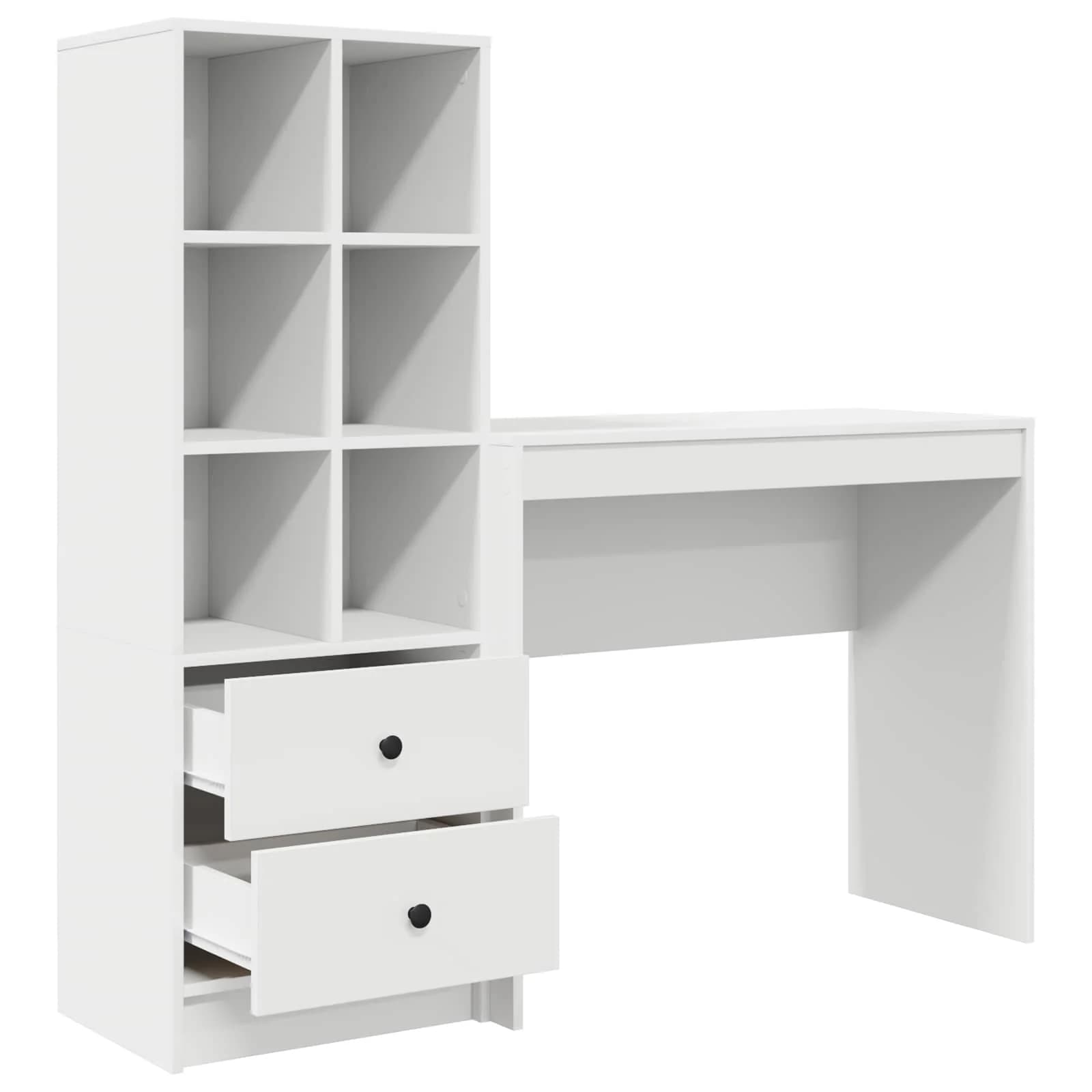 Miza Bela 135,5 x 40 x 127 cm 2 kos - slika 7