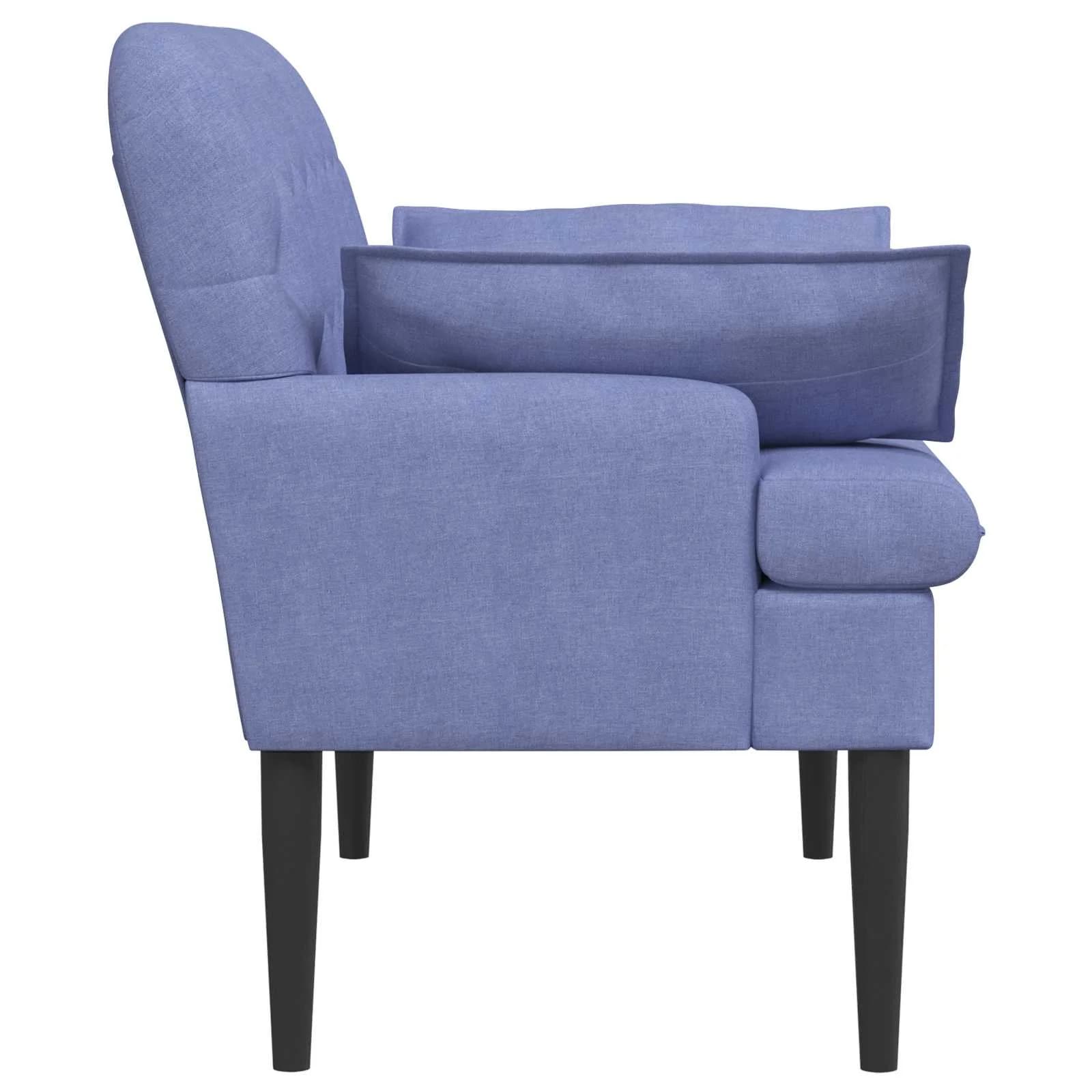Dvojnica s gumbi Jeans modra 111 x 68 x 80 cm Blago - slika 4