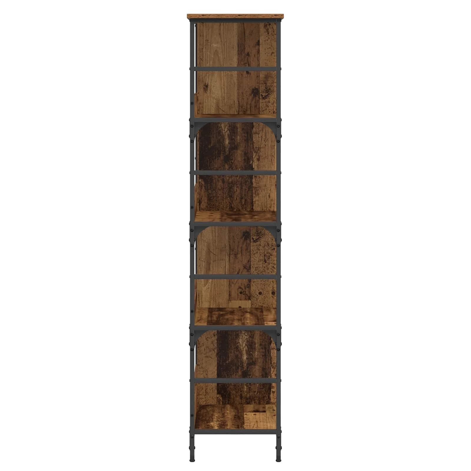Knjižna polica 4 nivojev 78,5 x 33 x 153 cm metal PB Star les - slika 4