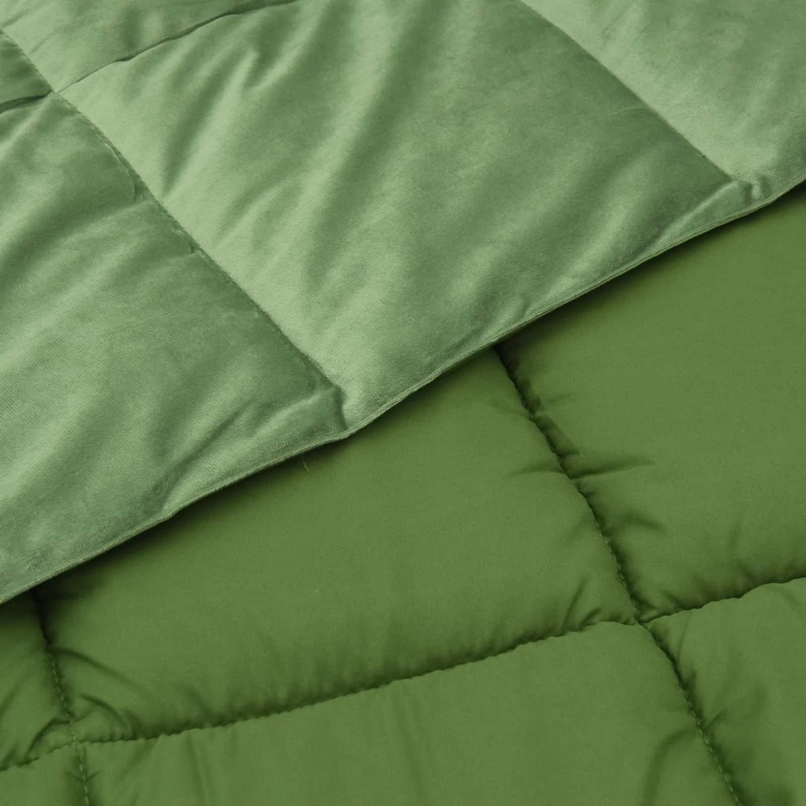 Zimska posteljnina Šonerisan Zelena 200 x 200 cm Mikrovlakna - slika 5
