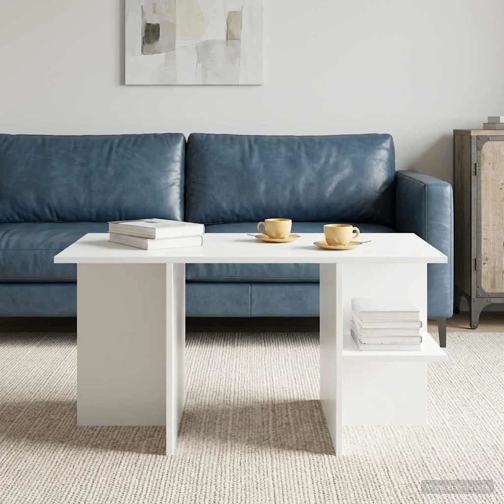 Klubska miza Bela 87 x 50 x 45 cm Konstruirano leseno - slika 4